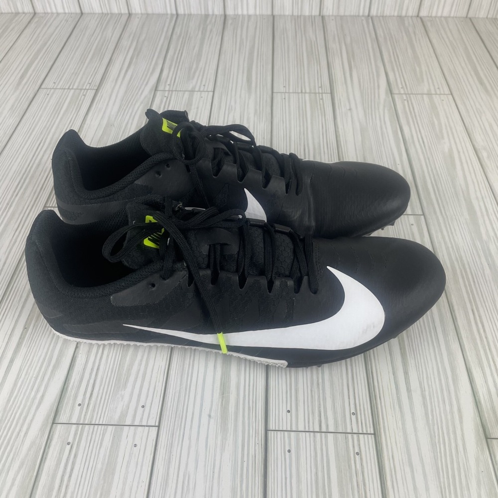 Nike Racing‎ Sprint Track Shoes Spikes Black White Neon 11 - Picture 5 of 11